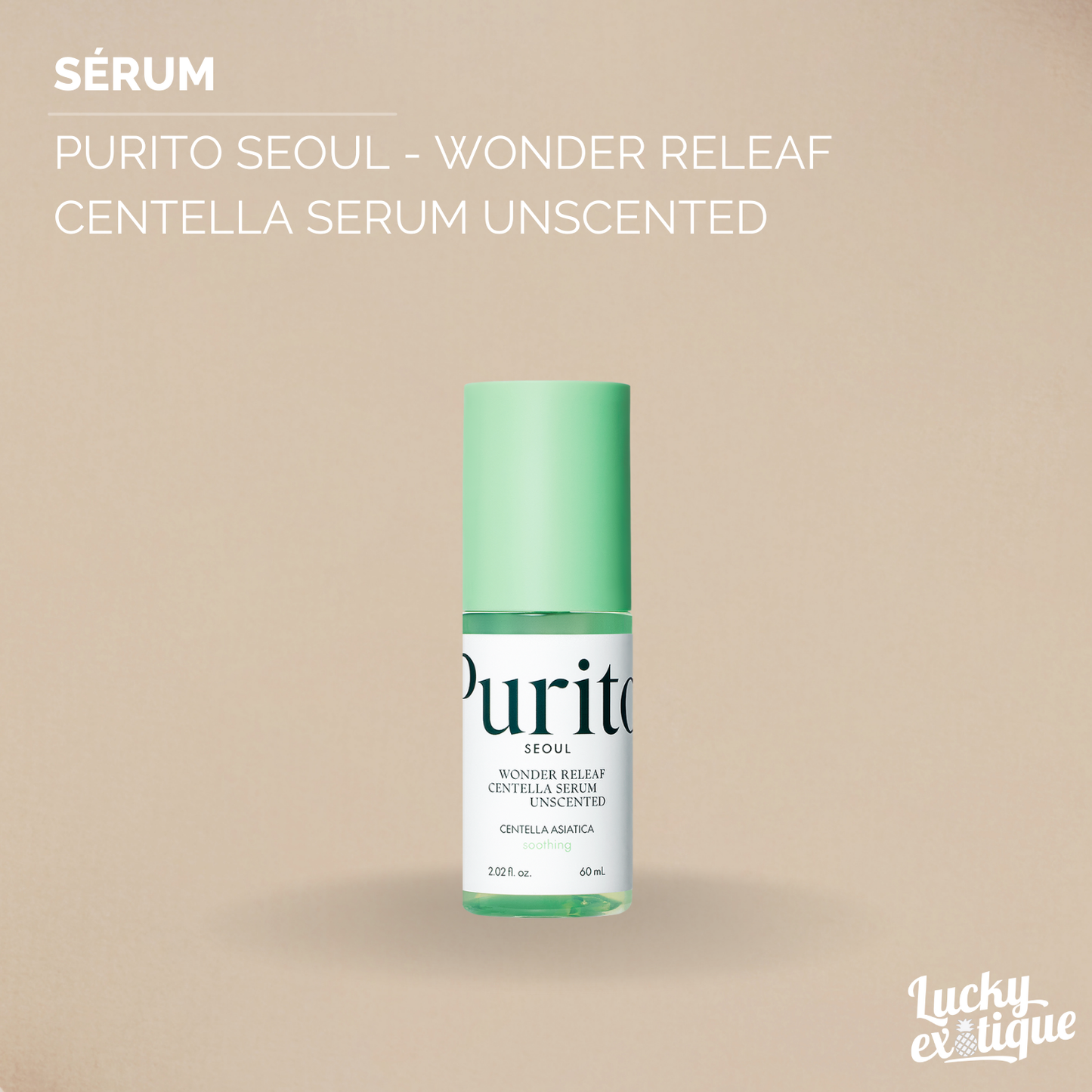 Purito Seoul - Wonder Releaf Centella Serum Unscented : Sérum apaisant à la Centella pour peaux sensibles