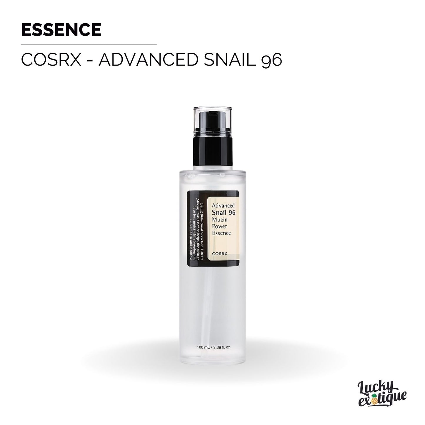 Essence COSRX Advanced Snail 96 - Le Pouvoir Régénérant du Mucus d'Escargot