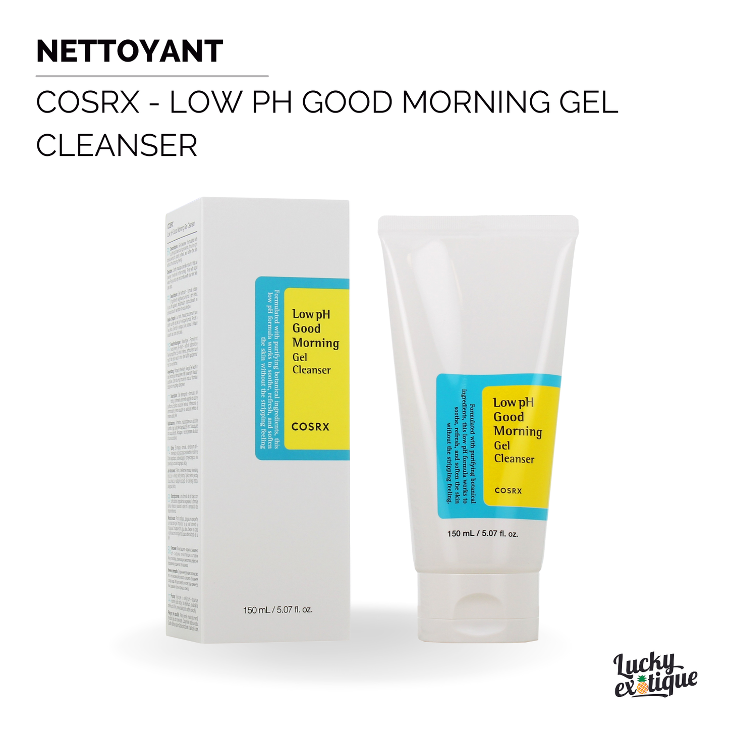 COSRX - Low pH Good Morning Gel Cleanser : Gel Nettoyant pH Bas pour une peau éclatante