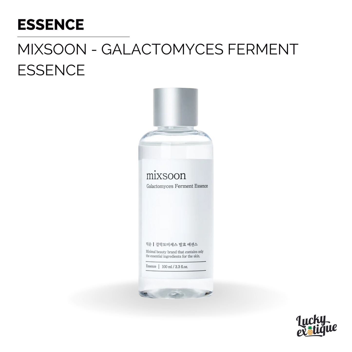 Mixsoon - Galactomyces Ferment Essence : Le Secret Coréen pour une Peau Radieuse