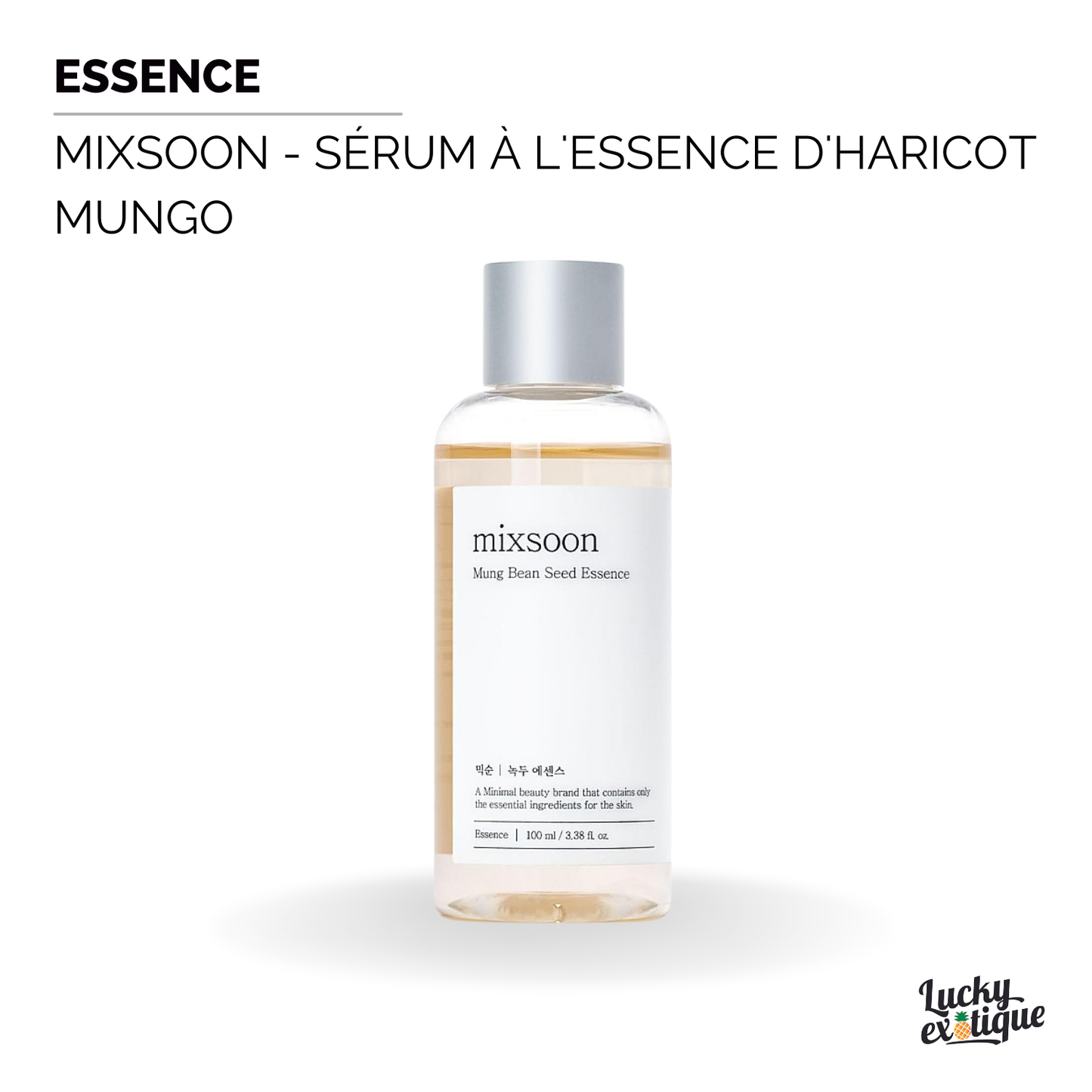 Mixsoon - Sérum à l'essence d'haricot mungo : Hydrate, Apaise et Exfolie