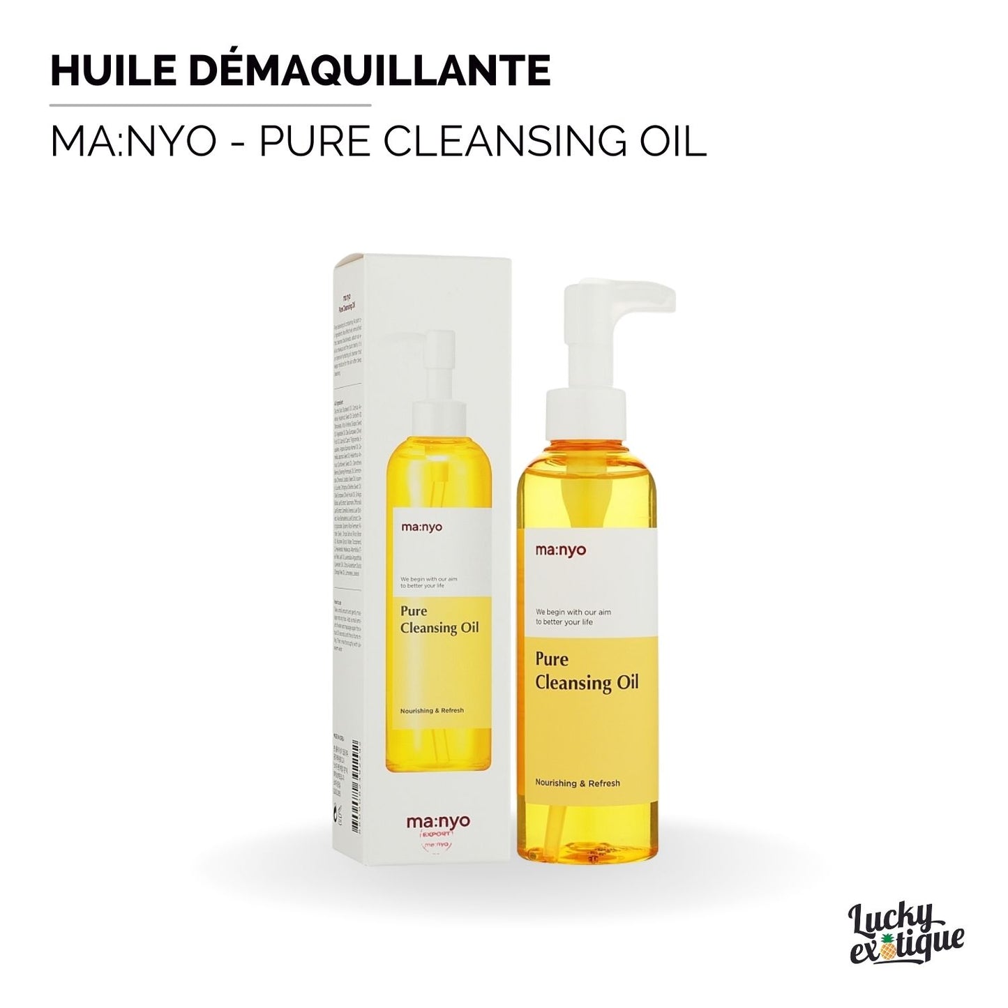 Ma:nyo - Pure Cleansing Oil : Huiles Végétales pour un Démaquillage en douceur