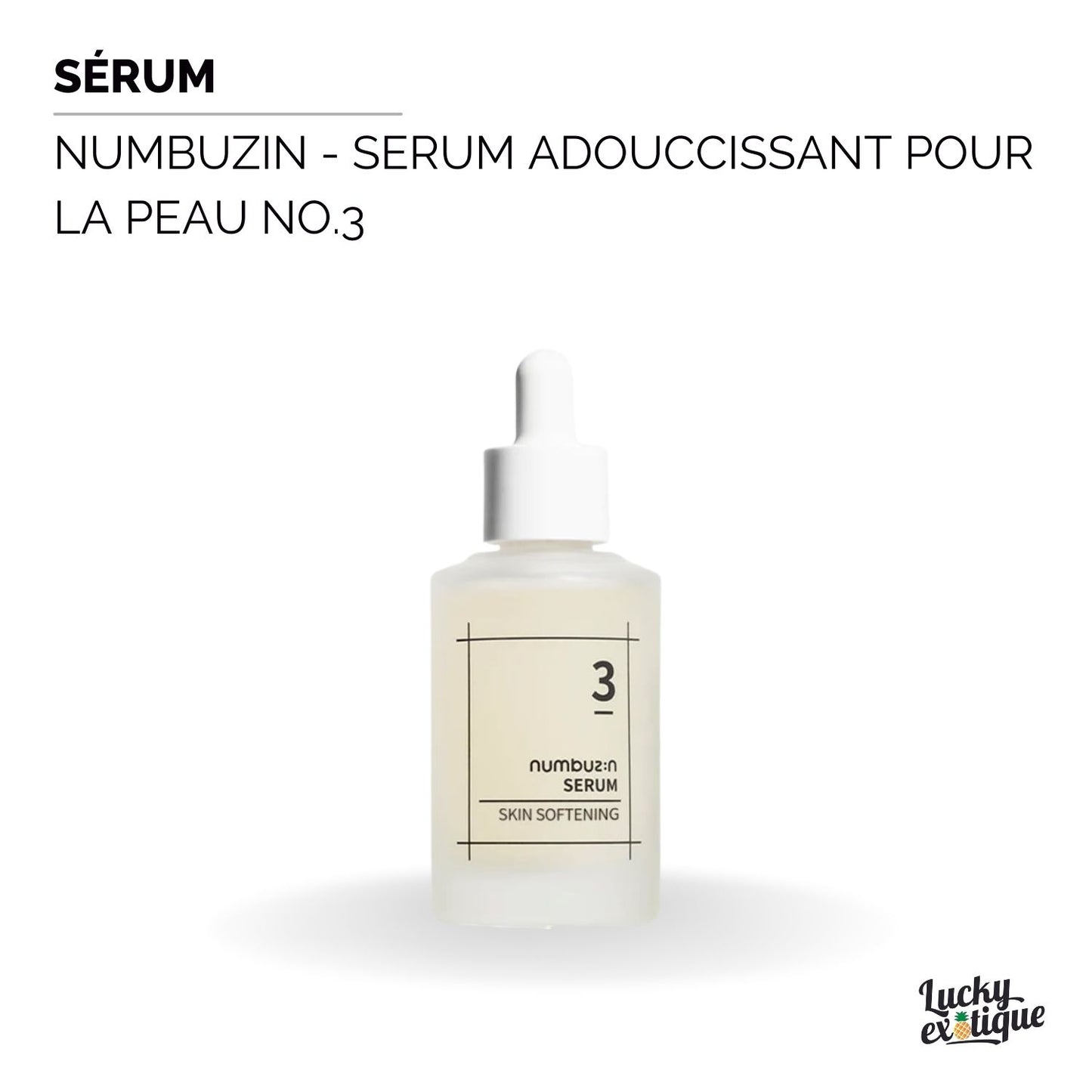 Numbuzin - Serum adouccissant pour la peau No.3