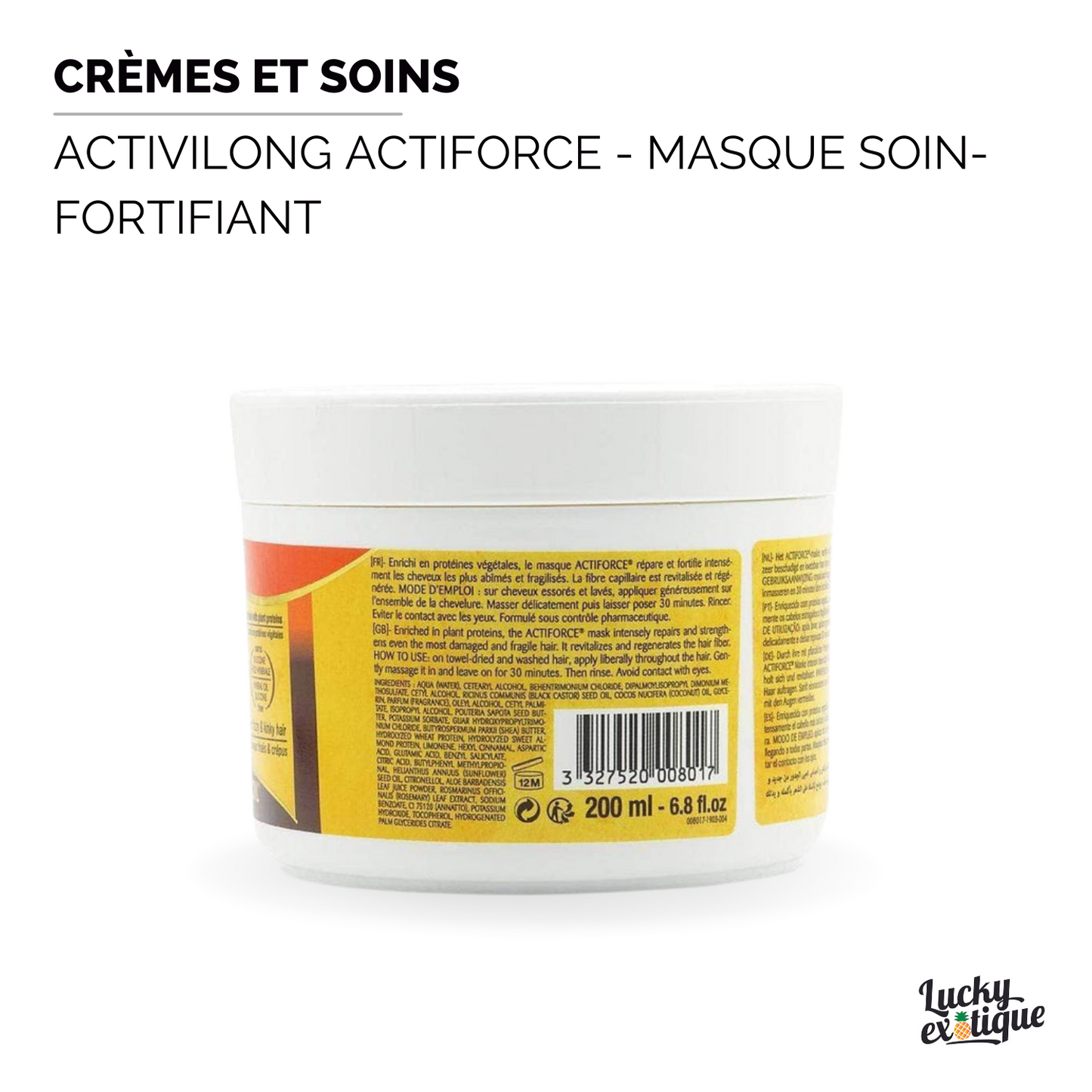 masque soin fortifiant actiforce activilong