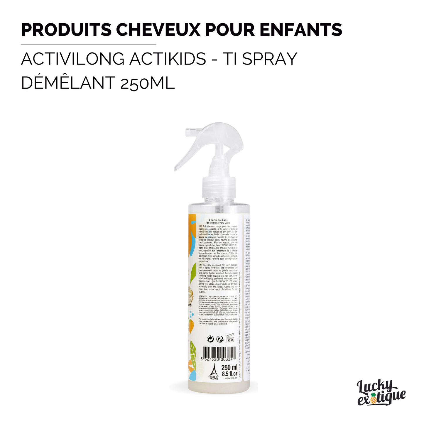 spray demelant activilong actikids