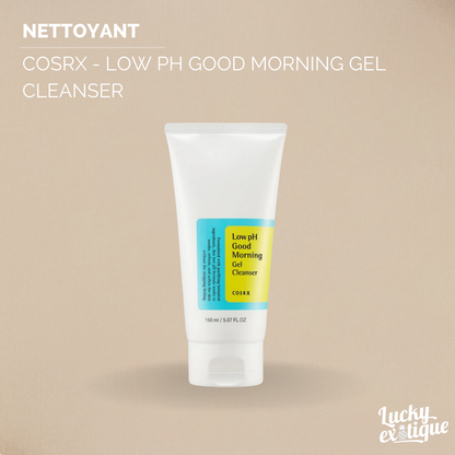 COSRX - Low pH Good Morning Gel Cleanser : Gel Nettoyant pH Bas pour une peau éclatante