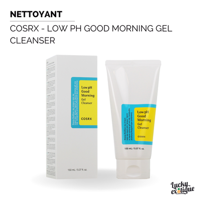 COSRX - Low pH Good Morning Gel Cleanser : Gel Nettoyant pH Bas pour une peau éclatante