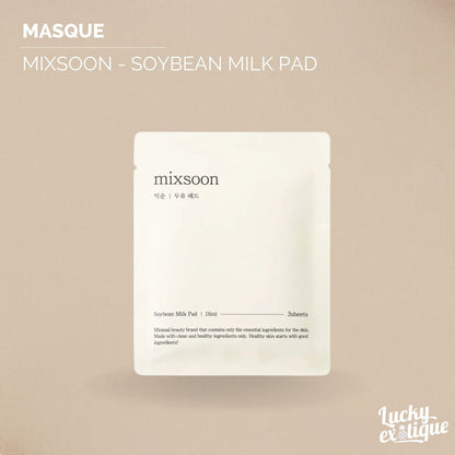 Mixsoon - Soybean Milk Pad : Masque Visage Naturel et Hydratant