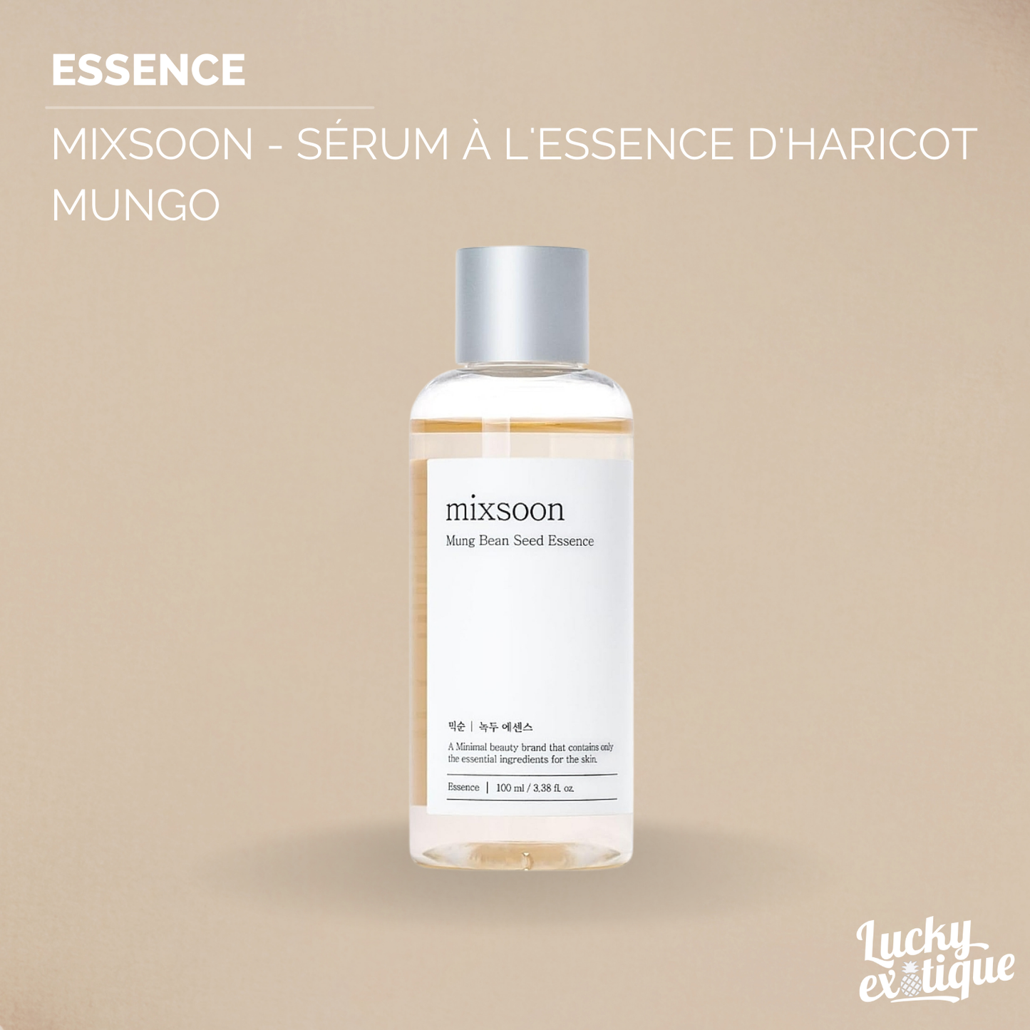 Mixsoon - Sérum à l'essence d'haricot mungo : Hydrate, Apaise et Exfolie