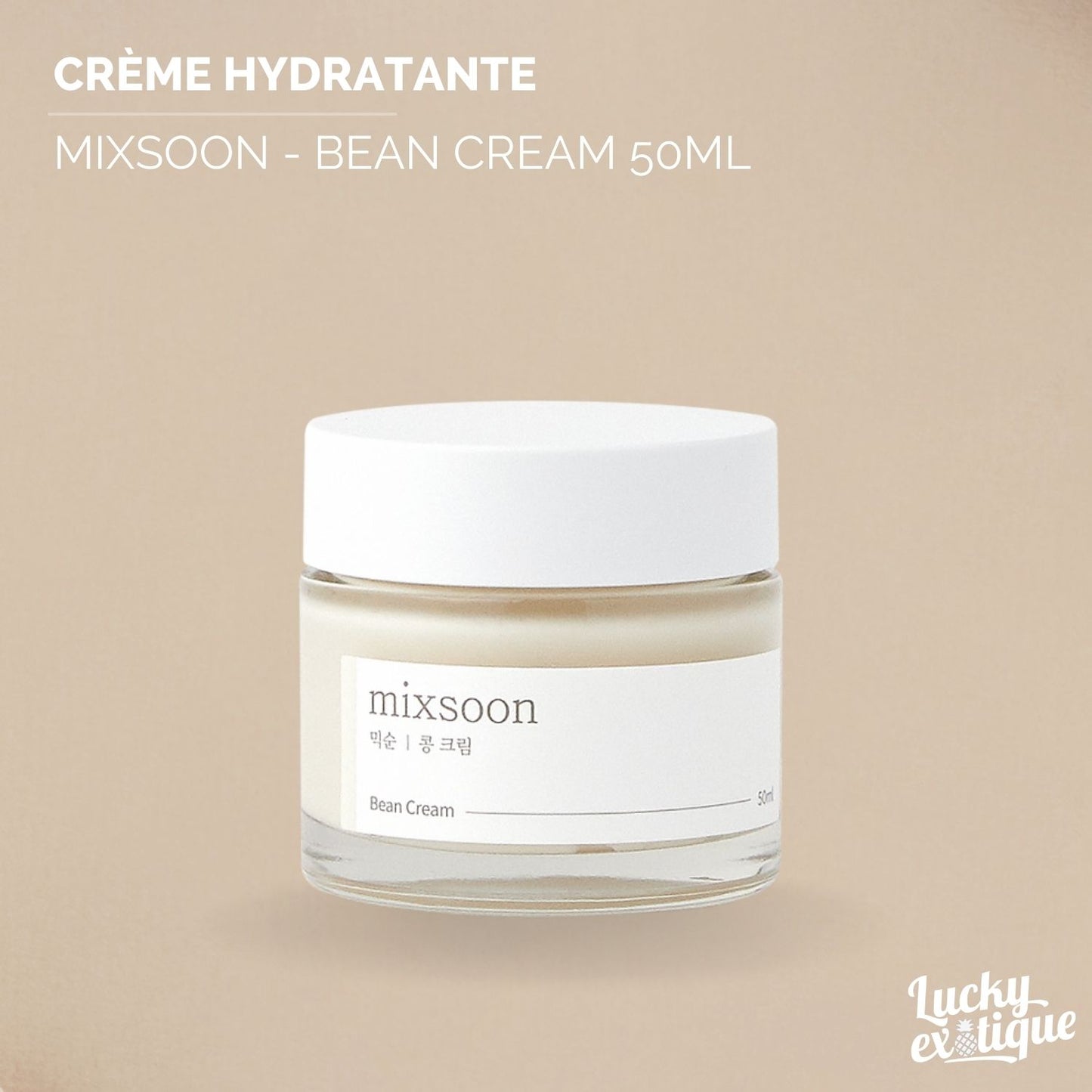 Mixsoon Bean Cream 50ml : Nourrissez et régénérez votre peau