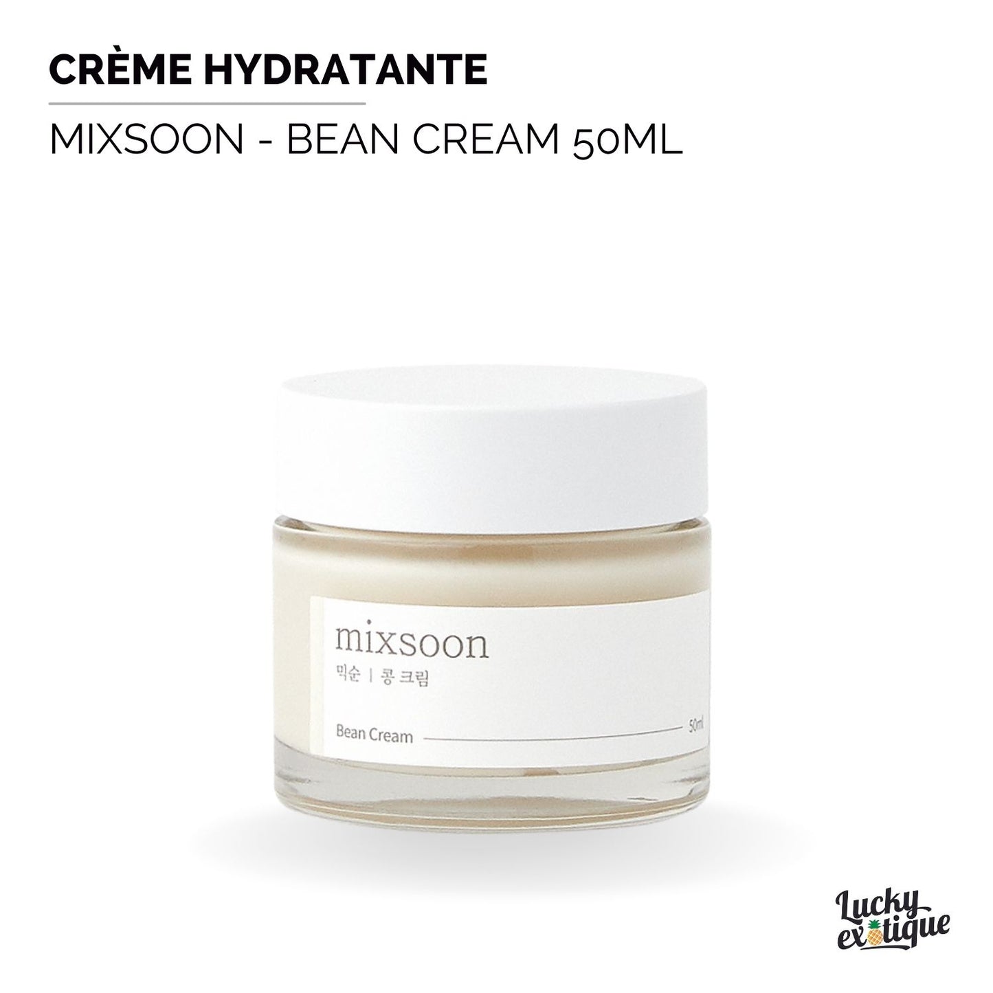 Mixsoon Bean Cream 50ml : Nourrissez et régénérez votre peau