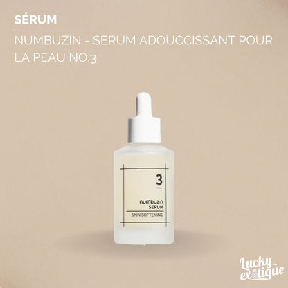 Numbuzin - Serum adouccissant pour la peau No.3