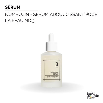 Numbuzin - Serum adouccissant pour la peau No.3