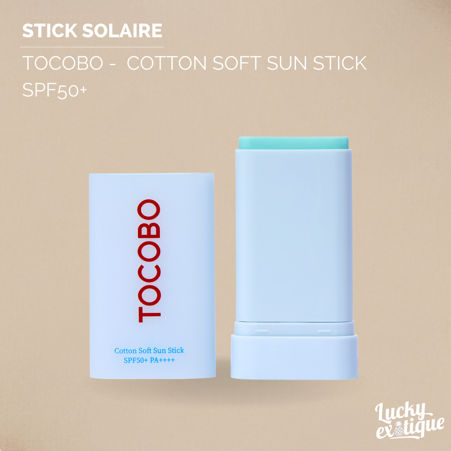 Tocobo - Cotton Soft Sun Stick SPF50+ PA++++ : Stick solaire