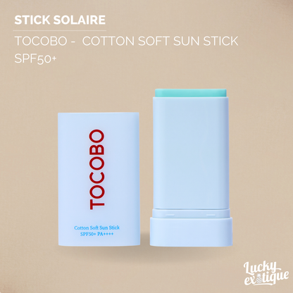 Tocobo - Cotton Soft Sun Stick SPF50+ PA++++ : Stick solaire
