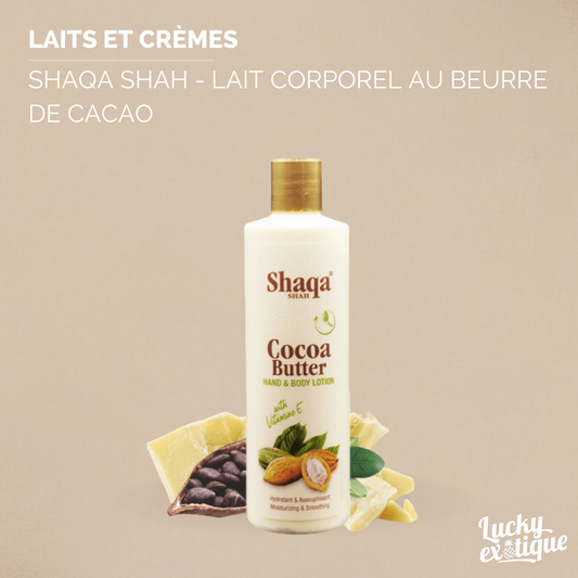 SHAQA SHAH - Lait corporel au beurre de cacao 500ml