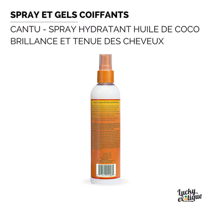 CANTU - Spray Hydratant Huile De Coco brillance et Tenue des Cheveux