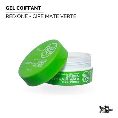 RED ONE - Cire mate verte