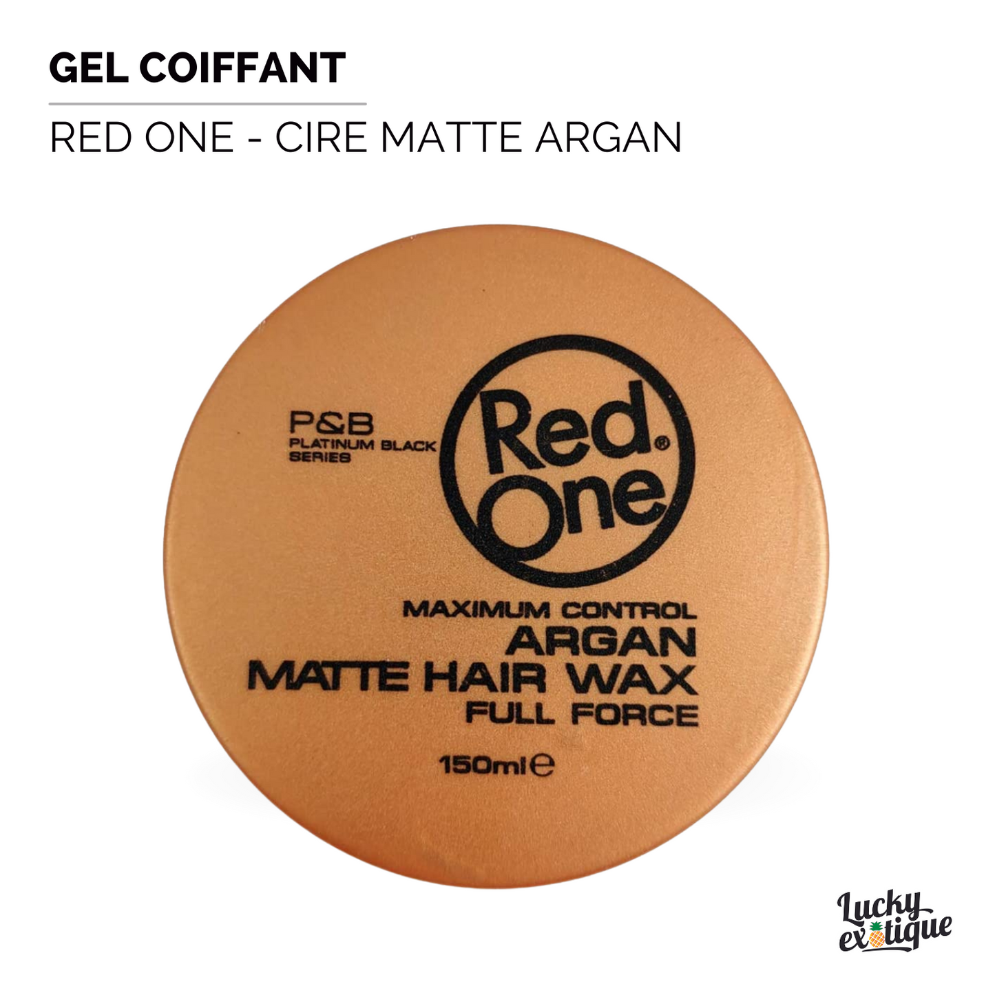 RED ONE - Cire matte argan